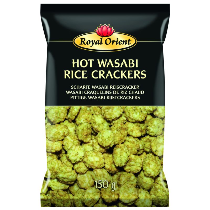 Royal Orient Rice Crackers Wasabi Hot 150g
