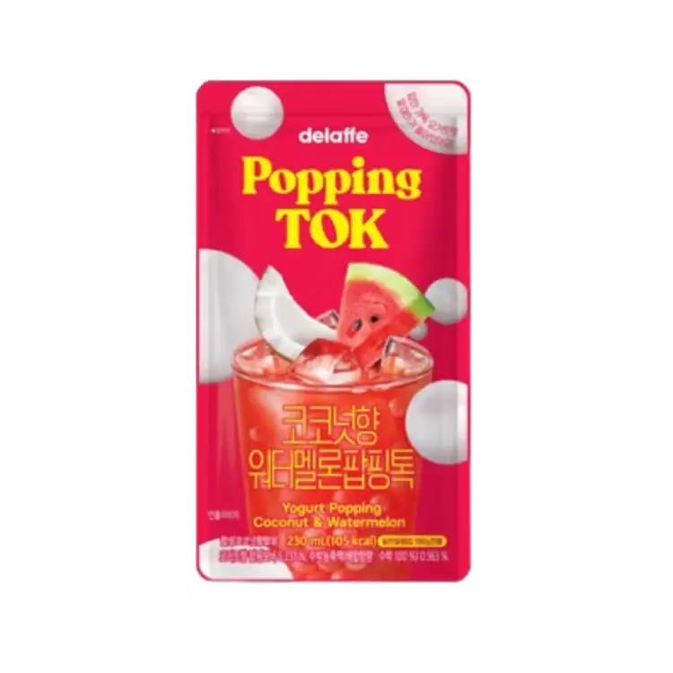 Cu Delaffe Kokos-Wassermelonen Popping-Boba Getränk 230ml