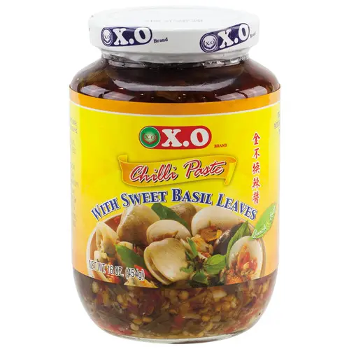 X.O Chilipaste mit Sweet Basilikum 454g