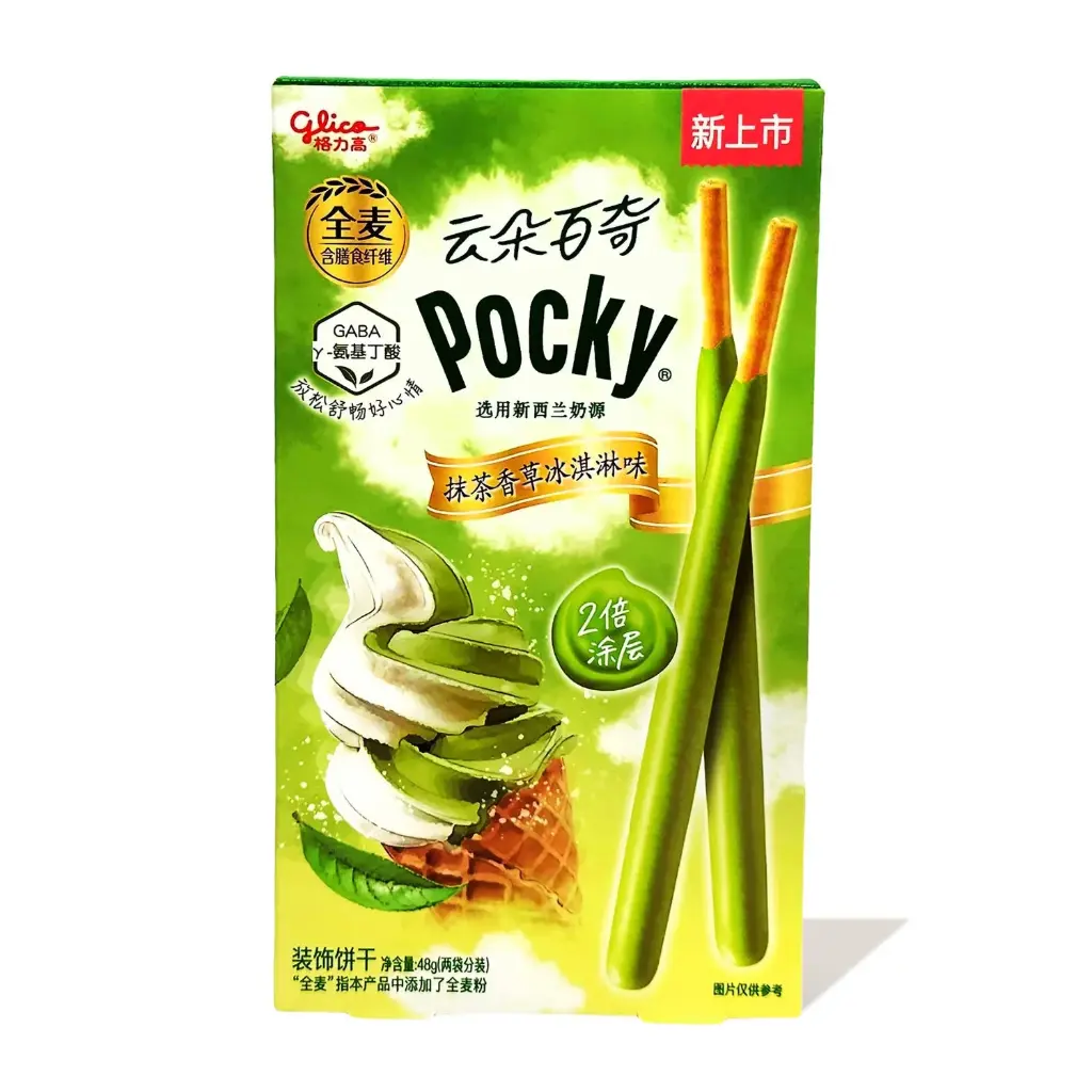 百奇 抹茶香草冰淇淋 48g