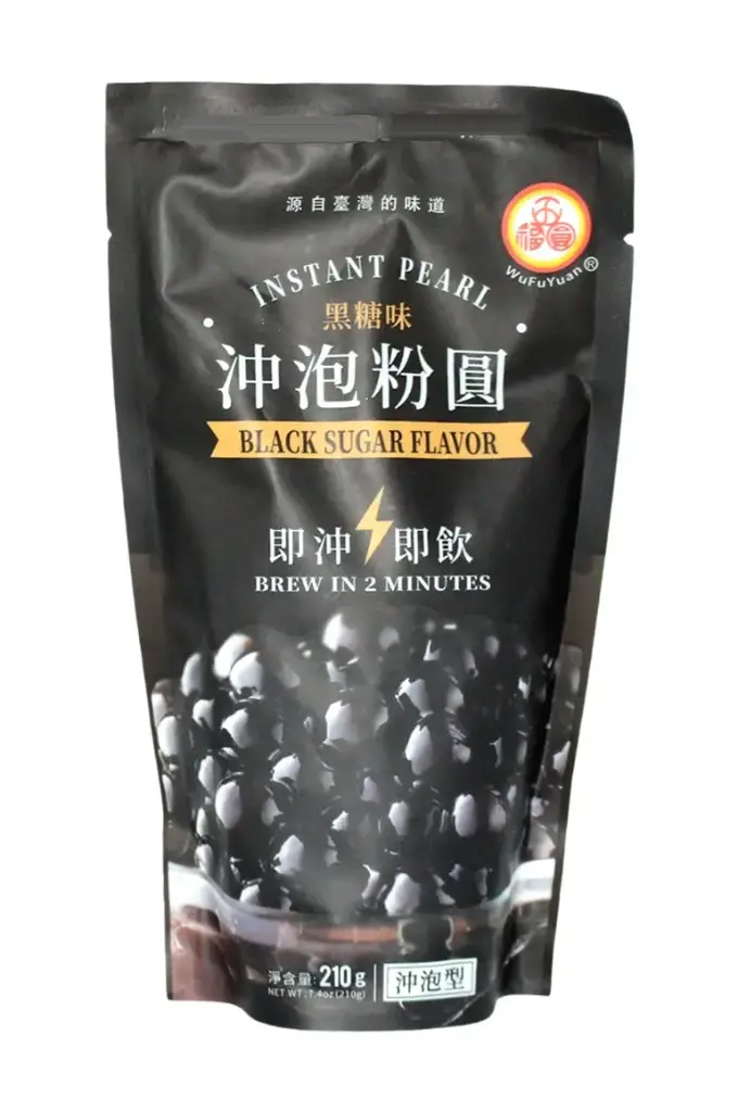 五福圆 免煮珍珠粉圆 黑糖 210g