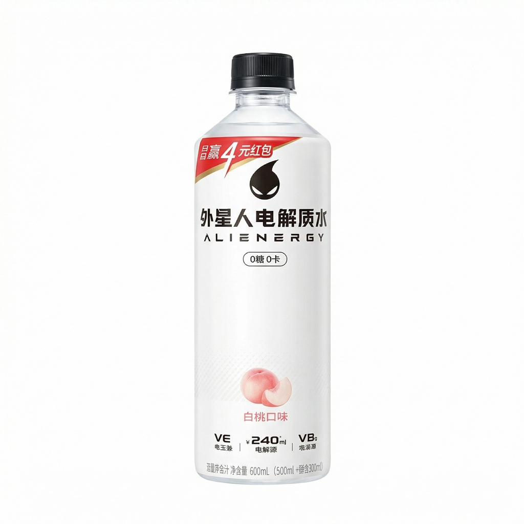 Elektrolytgetränk Weißer Pfirsich 500ml