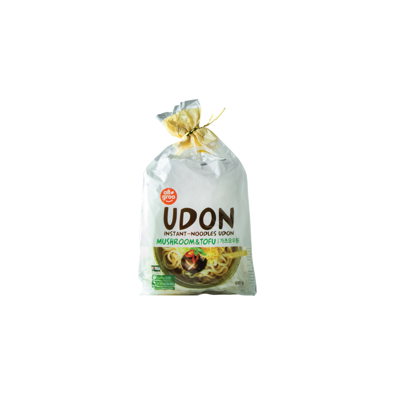 Allgroo Udon Noodles with Tofu and Mushrooms 690g