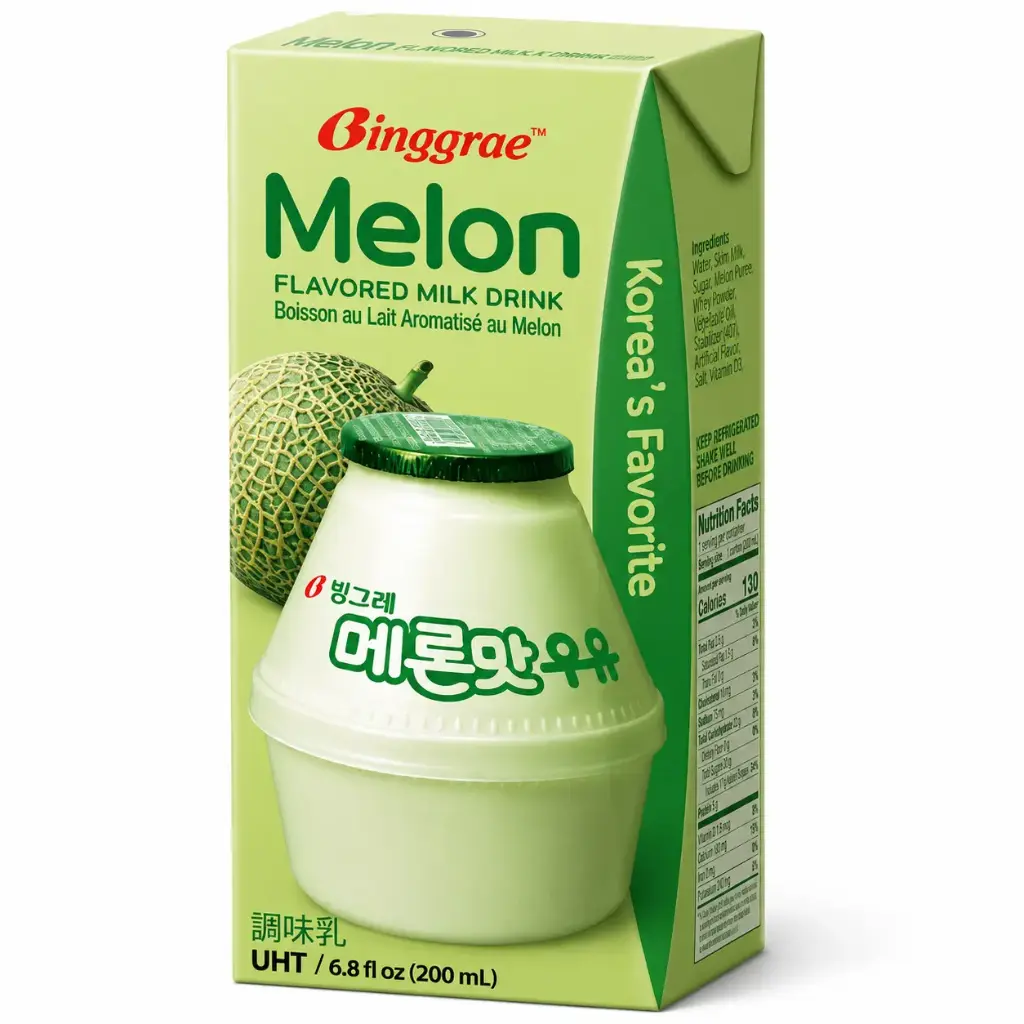 Binggrae 蜜瓜牛奶 200ml