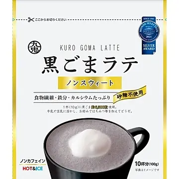 九鬼 黑芝麻拿铁 无糖 100g