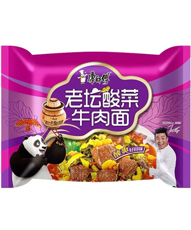 康师傅 老坛酸菜牛肉面 98g
