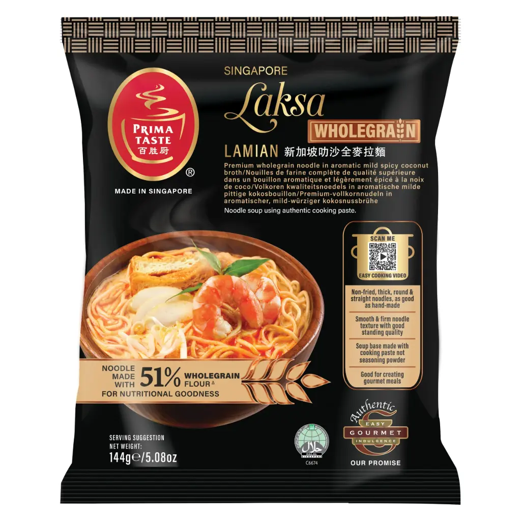 Prima Taste Vollkorn Ramen mit Laks Geschmack 144g