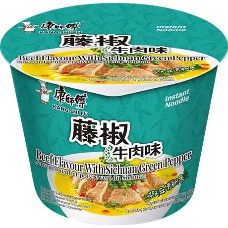 康师傅 藤椒牛肉面 桶装 108g
