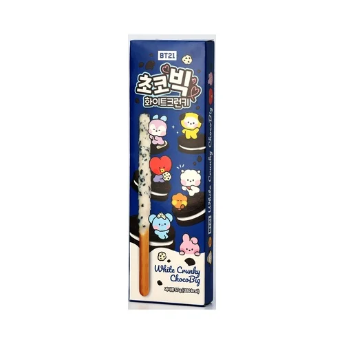 BT21联名款白巧克力脆粒饼干棒 57g