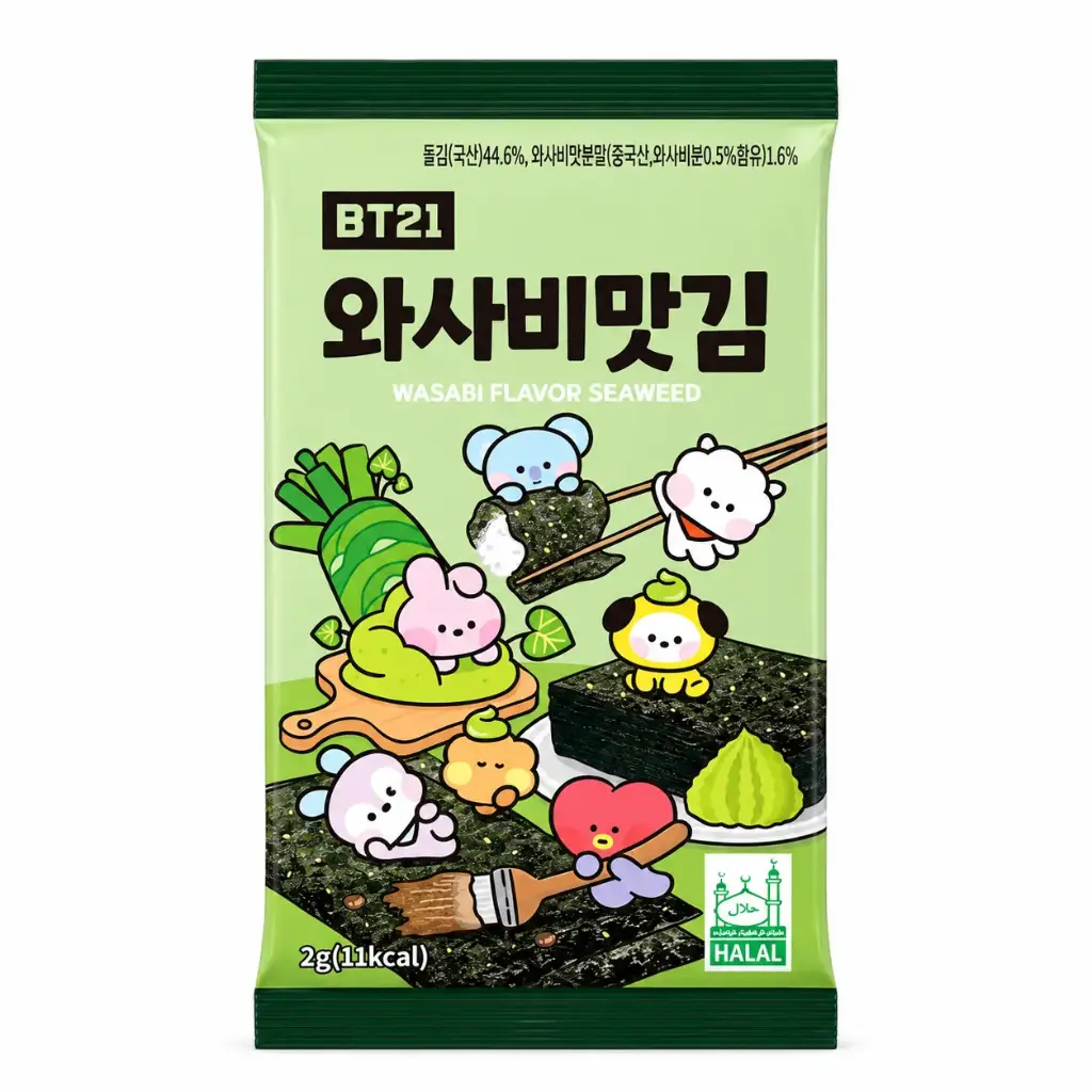 BT21 Nori-Algen Olivenölgeschmack 2g