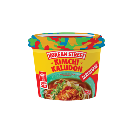kaludon Korean Street Instant Noodles Kaludon in Bowl Kimchi 215g