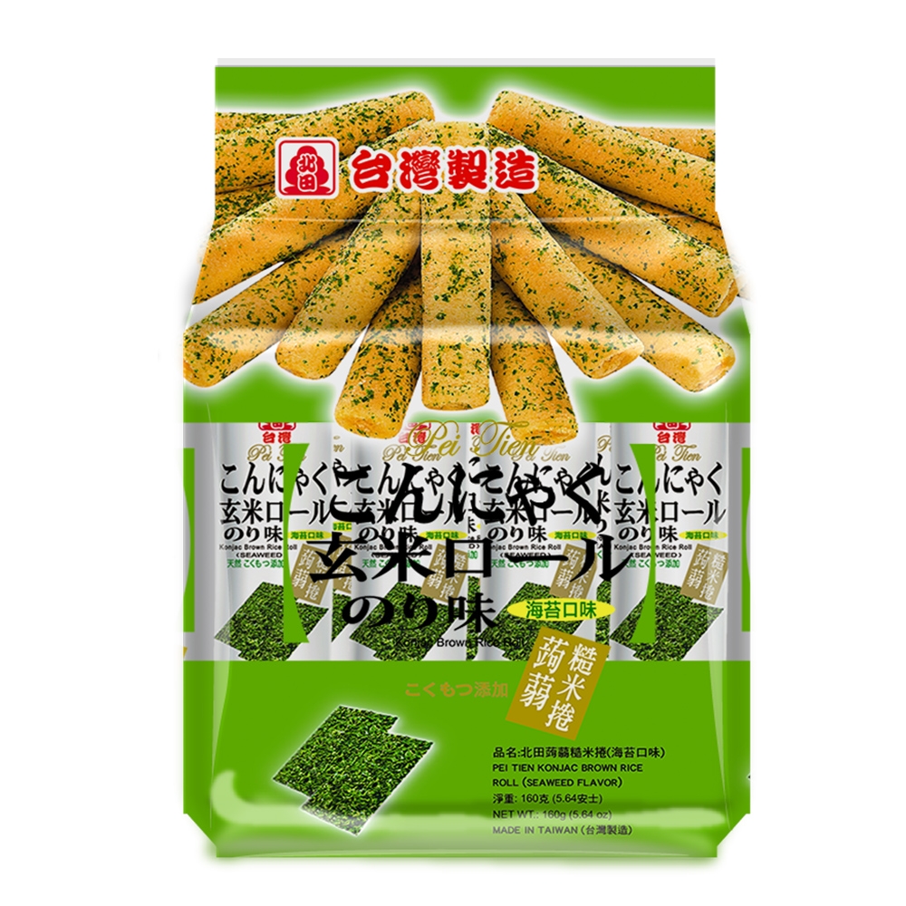 Konjac & Wholegrain Rice Roll with Seaweed Flavor 160g