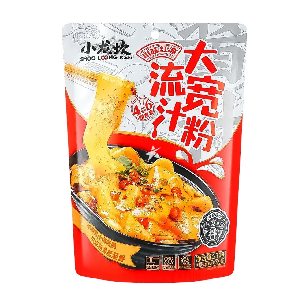 小龙坎川味红油流汁大宽粉 270g