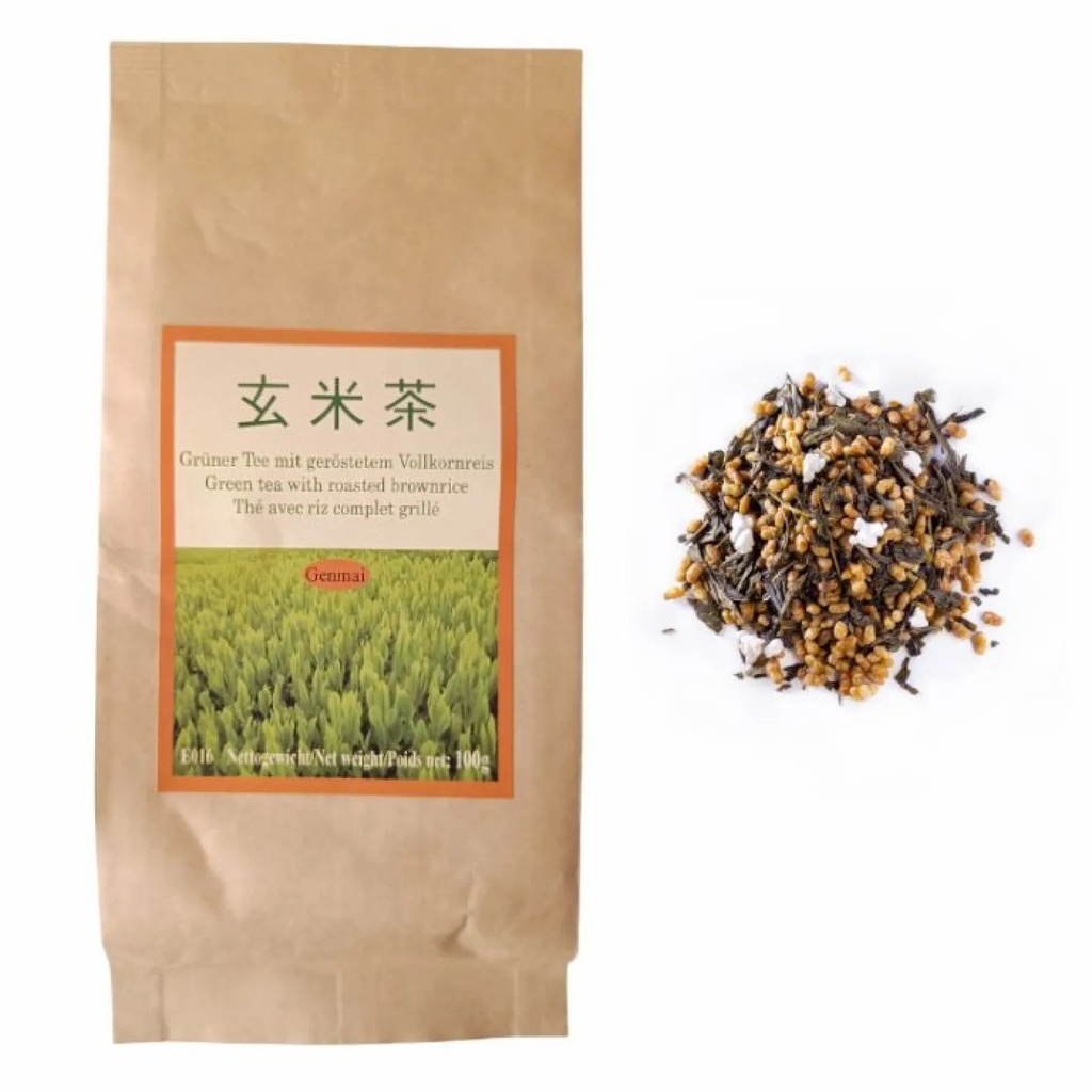 Shizuoka Grünteemit geröstetem Reis Genmaicha 100g