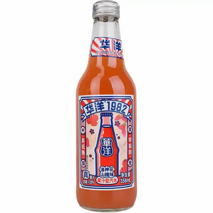 1982  Getränk m. Kohlensäure Weißdorngeschmack u. Rosellen 358ml