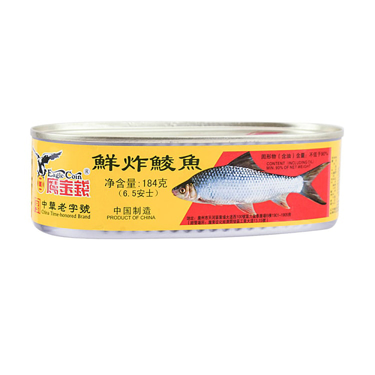 鹰金钱 鲜炸鳙鱼 184g