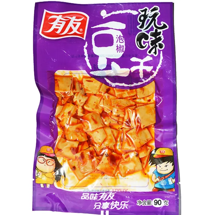 Harte Tofu mit eingelegtem Paprika-Geschmack 100g