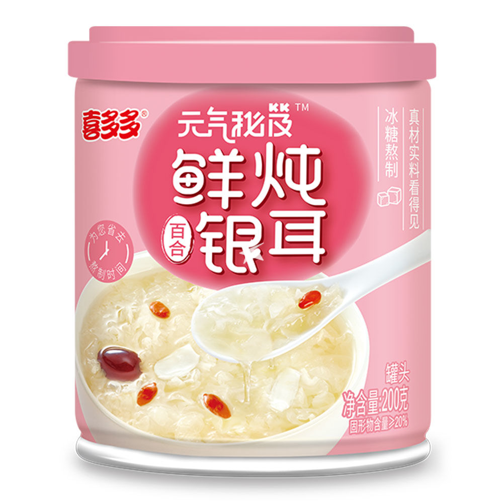 喜多多 零添加鲜炖银耳百合 200g