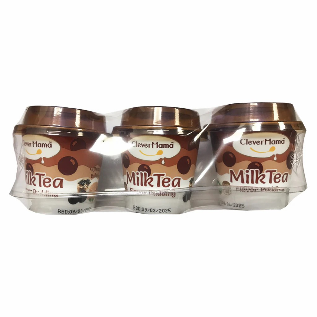 Clever Mama pudding with milk tea flavor 3 pieces 300g