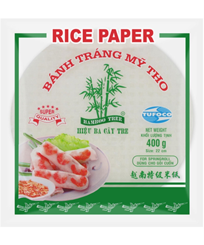 Bamboo Tree Rice Paper Summer Roll Round 22cm 400g