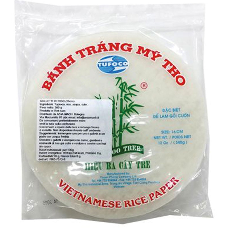 Bamboo Tree Reispapier Sommerrolle Rund 16 cm 340g