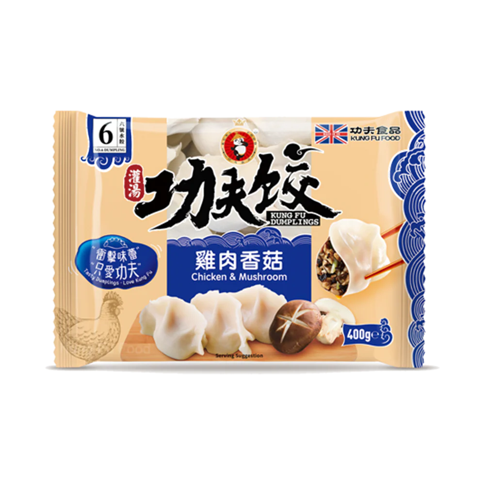 KONg FU Dumpling Chicken & Mushroom 400g