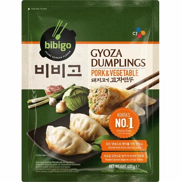 Bibigo gyoza pork & vegetables 600g