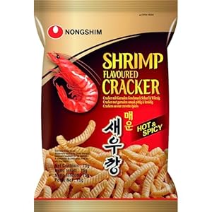Nong Shim Crackers with Shrimp Flavor Spicy 75g
