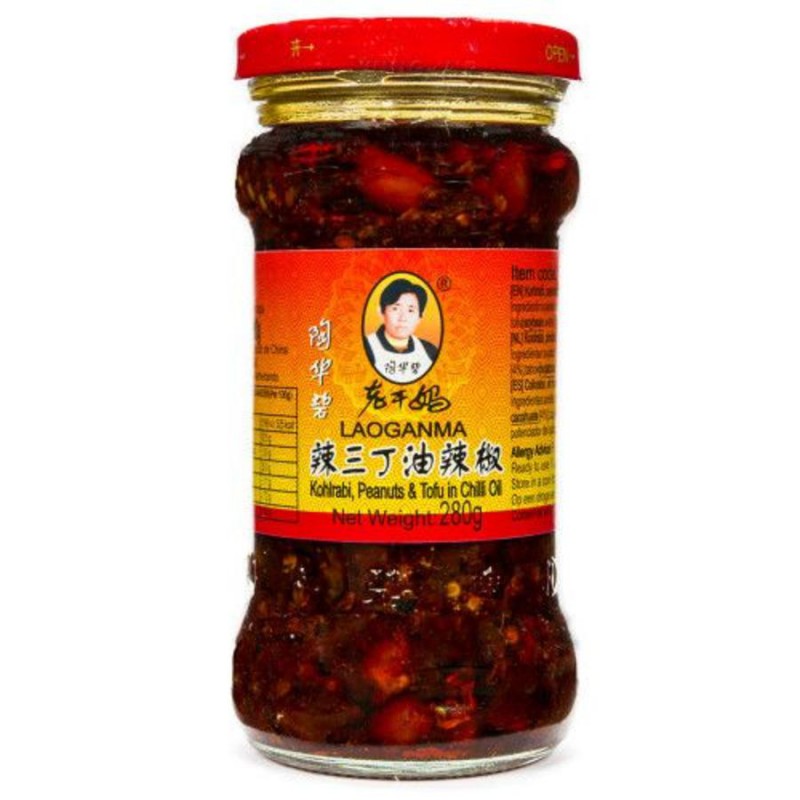 Kohlrabi, peanuts and tofu in chili oil 280g