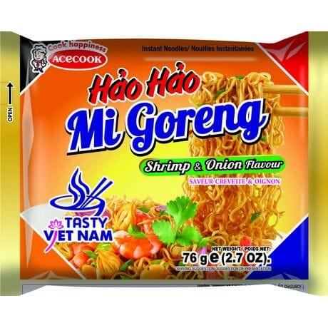 Hao Hao instant noodles shrimp & onion 76g