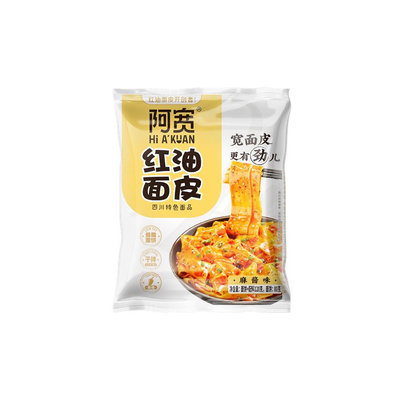 白家阿宽红油面皮麻酱味 115g
