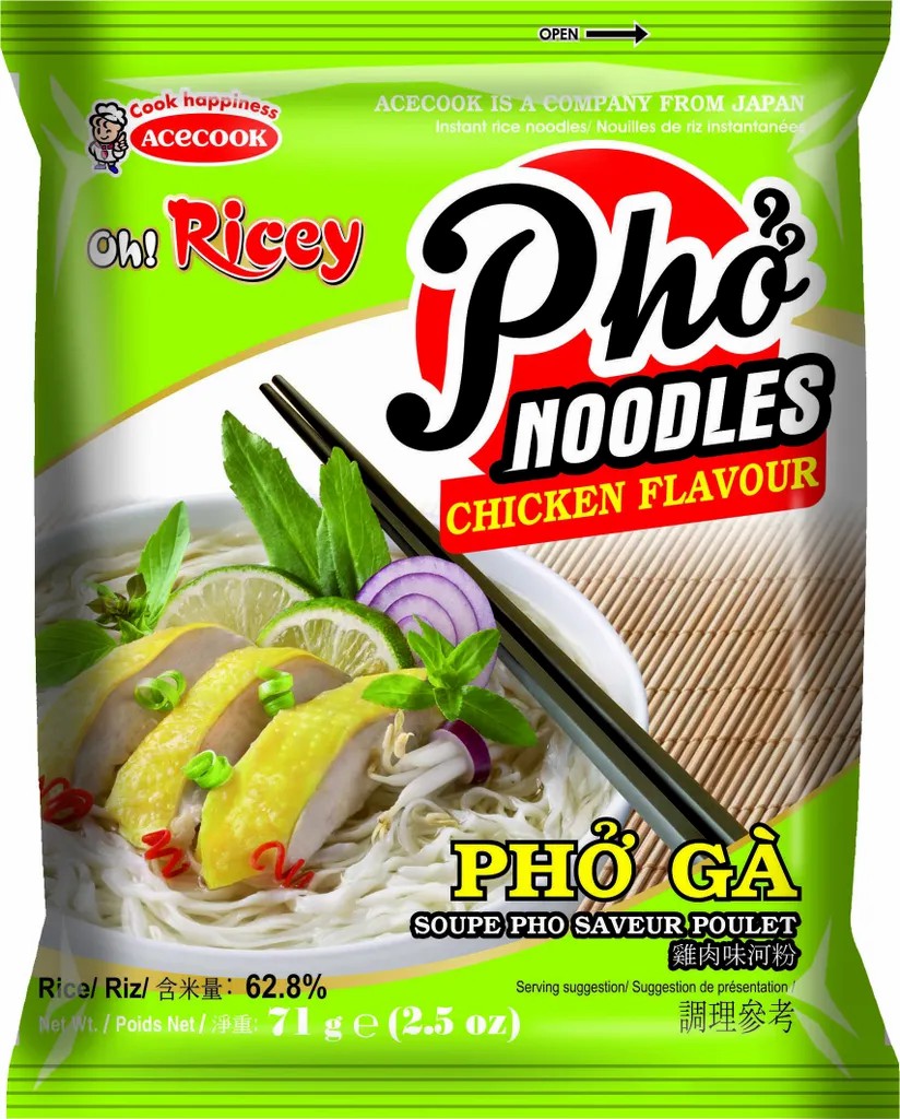 ACECOOK Instantreisnudeln Hühnchen 70g