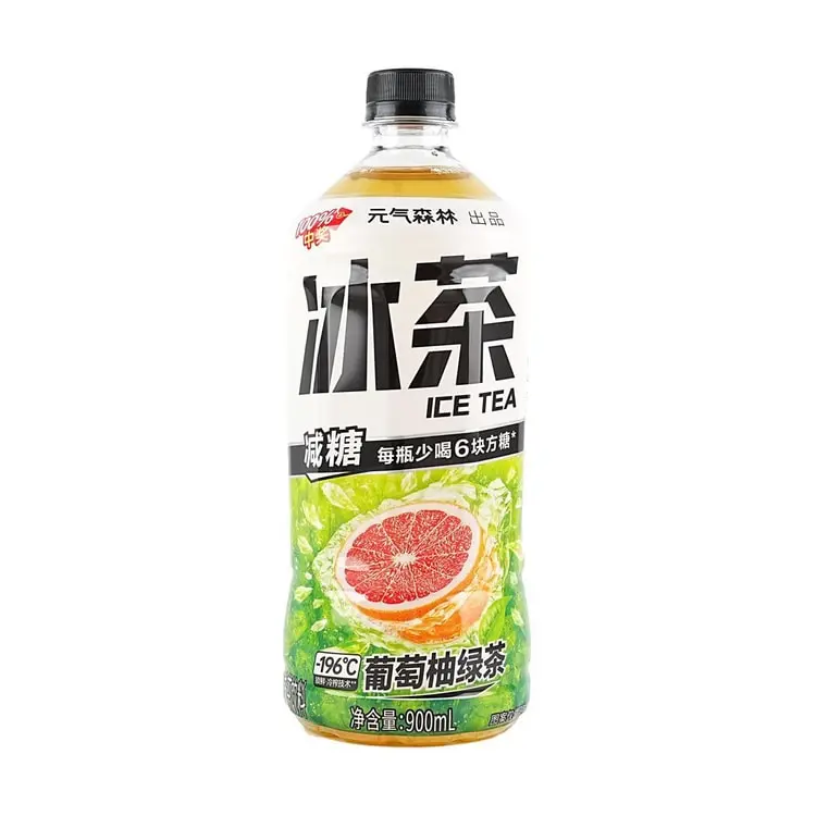 元气森林 葡萄柚冰绿茶减糖 900ml