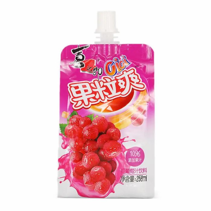 喜之郎果粒爽红葡萄汁 258ml