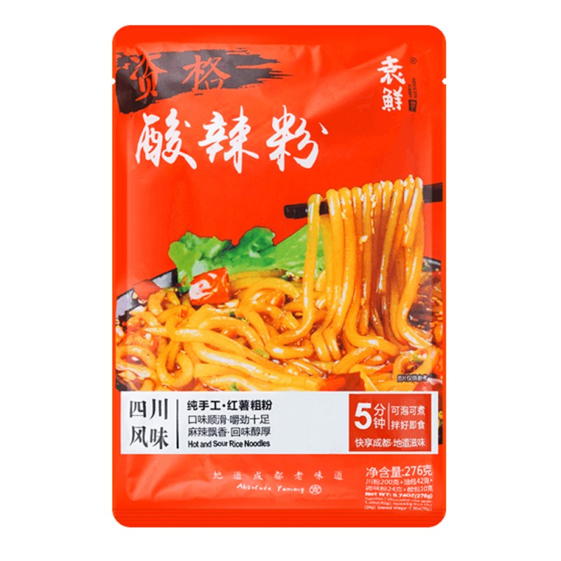 Instant sweet potato noodles, spicy and sour 276g