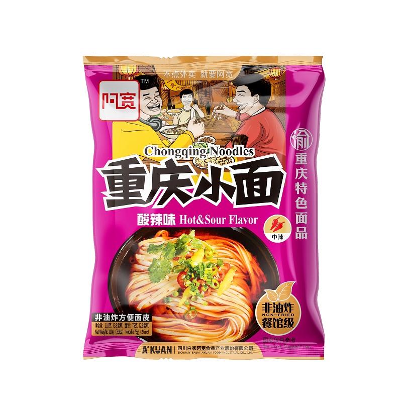 Chongqing-style instant noodles, sour and spicy, 110g