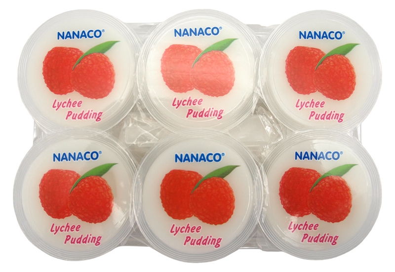 Nanaco Pudding with Lychee Flavor 480g