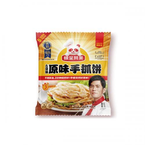 粮全其美 原味手抓饼片 400g