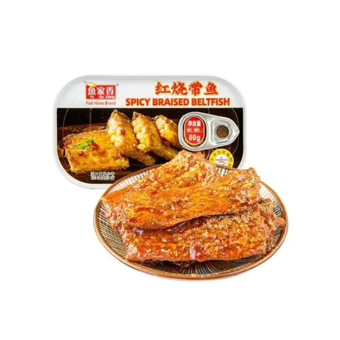 鱼家香 红烧带鱼罐头 80g