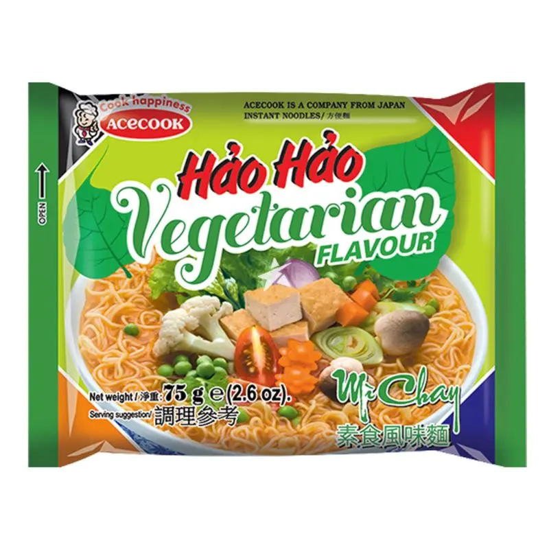Hao Hao Vegetable Instant Noodles 75g