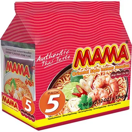 Mama Instantnudeln Garnelen TomYum 5er-Pack 5X60g
