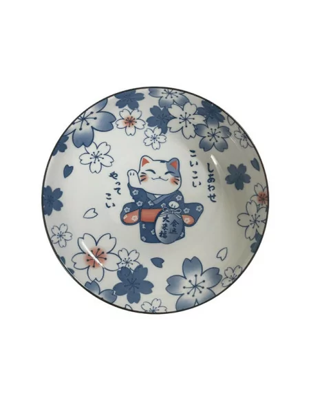 Golden Turtle 日式招财猫瓷盘 20.2cm