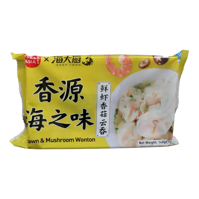 Wonton mit Garnele Pilz 140g