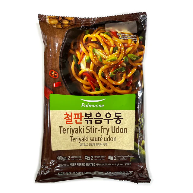 Pulmuone fried udon with teriyaki sauce 457g