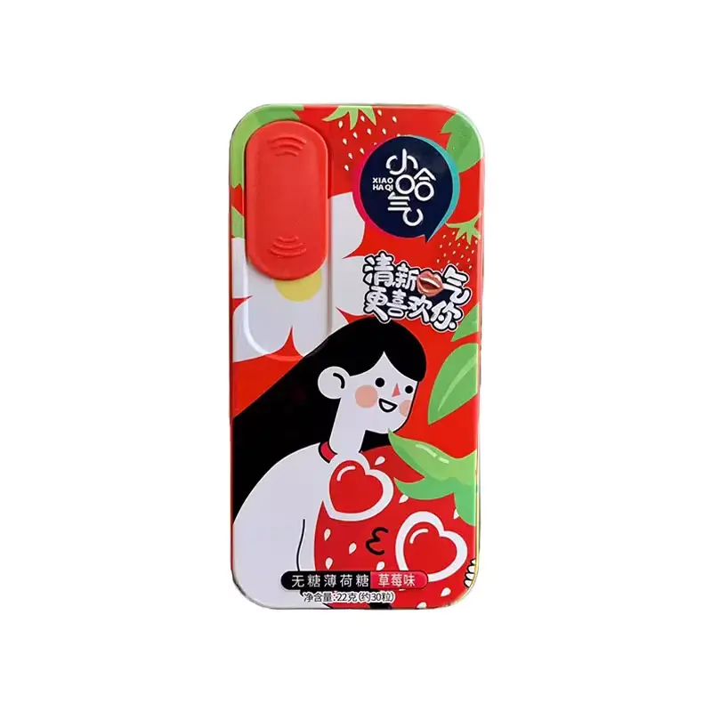 Pfefferminzbonbons mit Erdbeergeschmack 22g