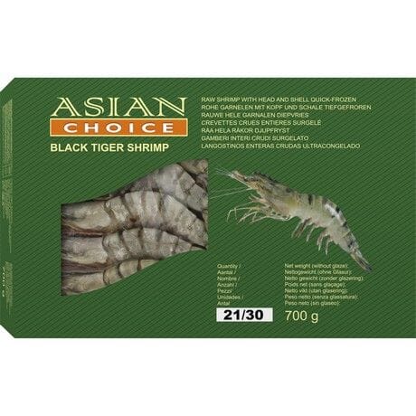 Asian Choice BlackTiger shrimp 21/30 700g