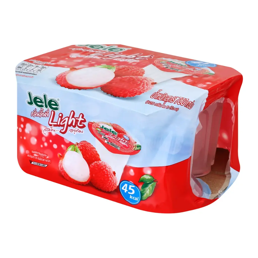 Jele Light Lychee Jelly Pudding 125g*6