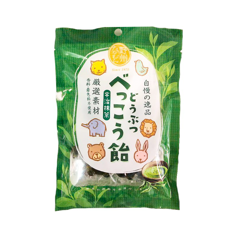 Japanische Bekko-Bonbons in Tierform Matcha Geschmack 50g