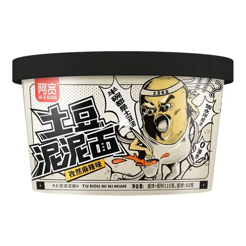 白家阿宽 土豆泥泥面 孜然麻辣味 105g