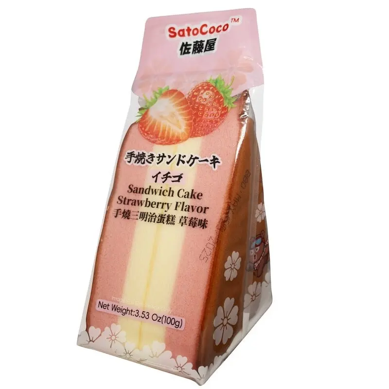 佐藤屋  手烧三明治蛋糕草莓味 100g